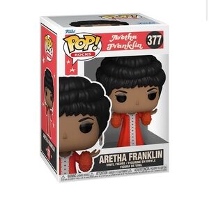 Funko Pop Aretha Franklin in Red and White